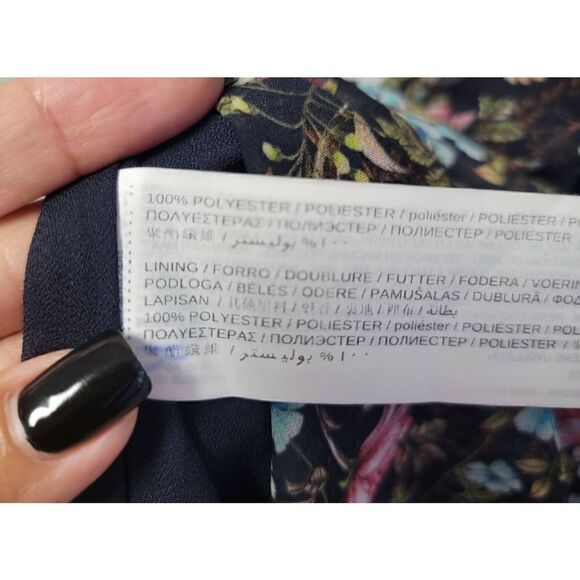 Mango Floral Print One Shoulder Dress 4 - Picture 8 of 10